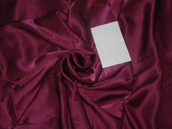 100% PURE SILK SATIN FABRIC 80 GRAMS MAGENTA COLOR 44" wide MIX_SATIN[8]