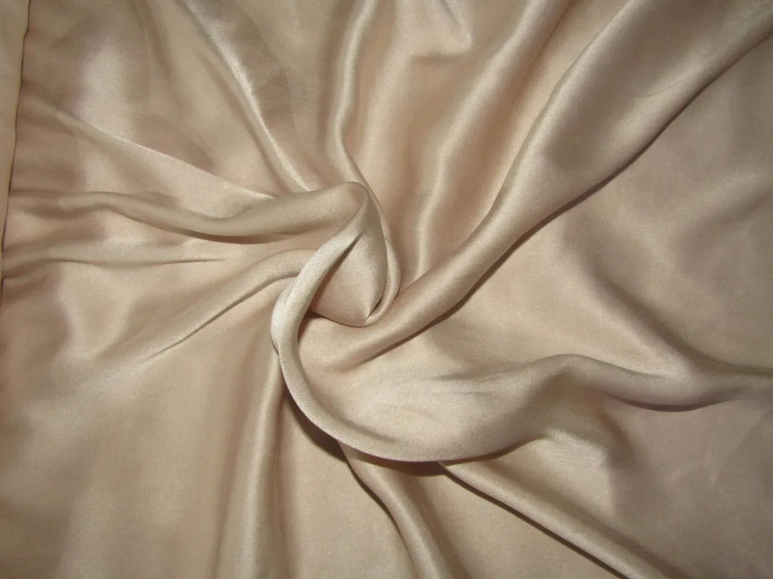 100% Silk Satin fabric 54" wide CREAM  100 grams  [26.67 momme] [13000]