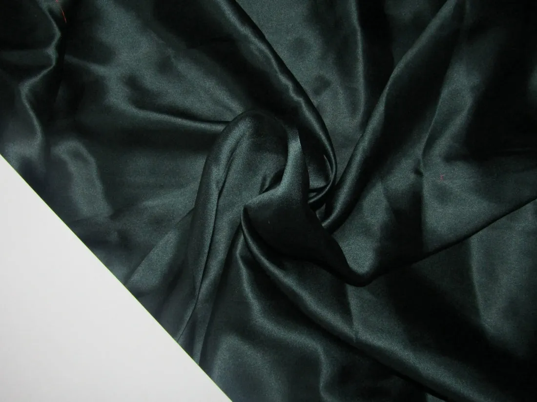100% Silk Satin fabric 54" wide midnight green 75 grams [20 momme] [12998]