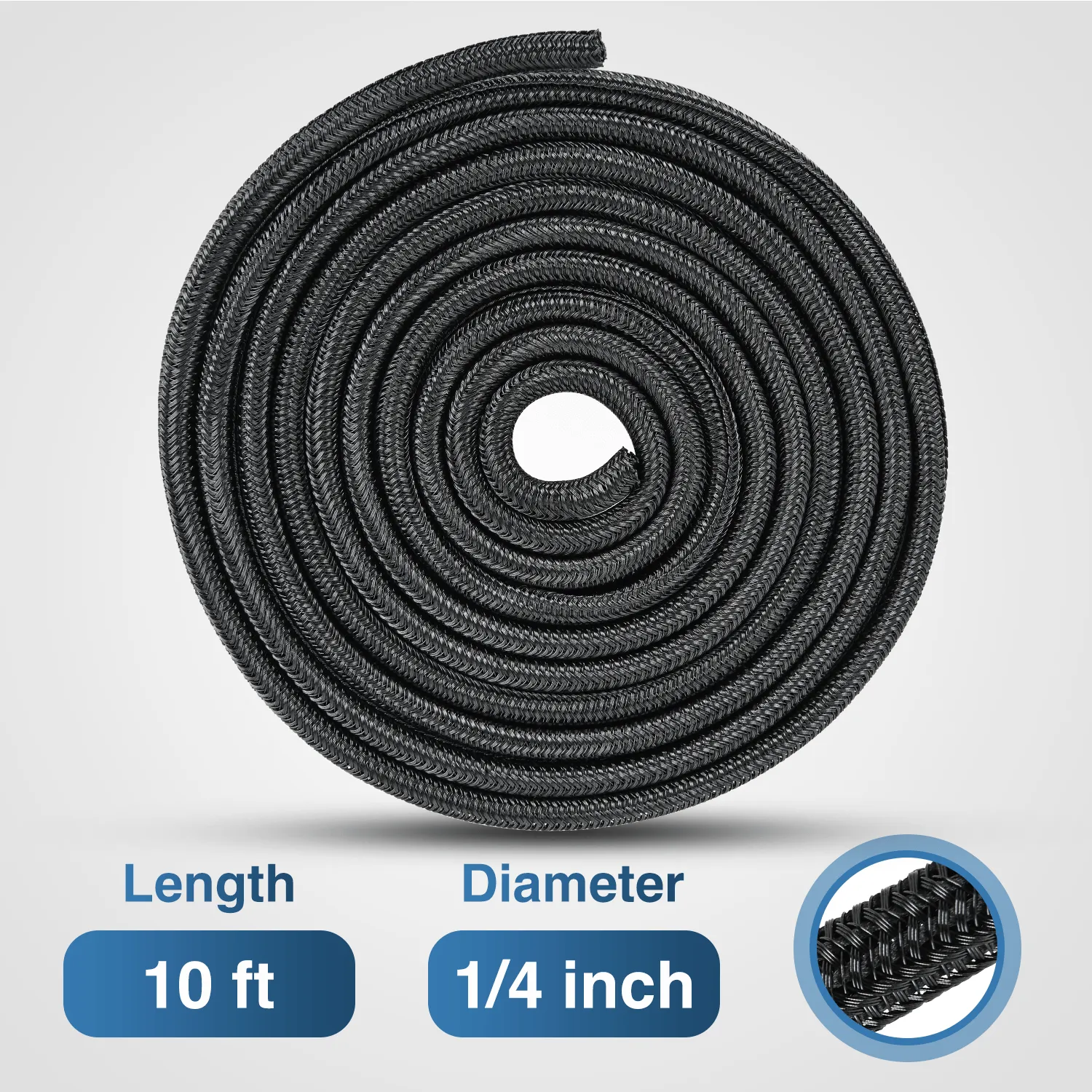 10ft-1/4inch Cable Management Sleeves
