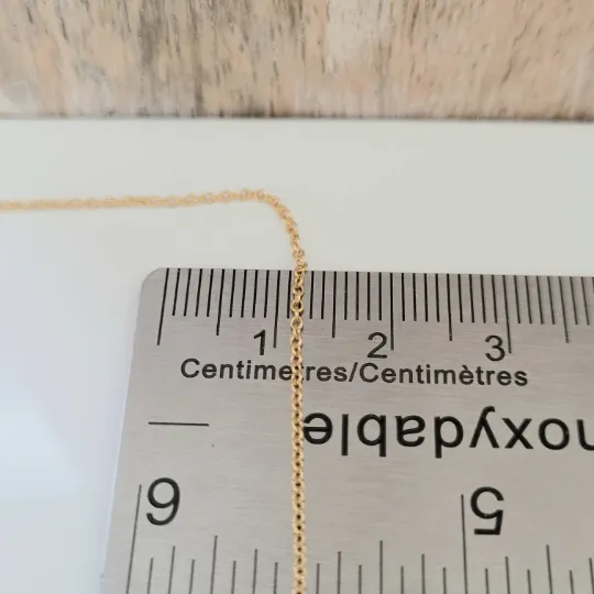 14K Gold Filled CABLE Chain 1.2 mm 18" / 5 Pieces