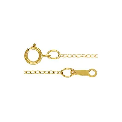 14K Gold Filled CABLE Chain 1.2 mm 18" / 5 Pieces