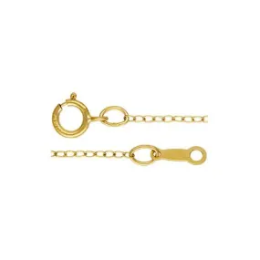 14K Gold Filled CABLE Chain 1.2 mm 18" / 5 Pieces