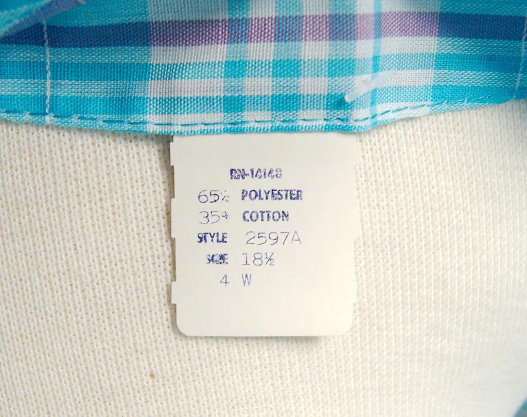 1960s Plaid Sheer Lounge Dress