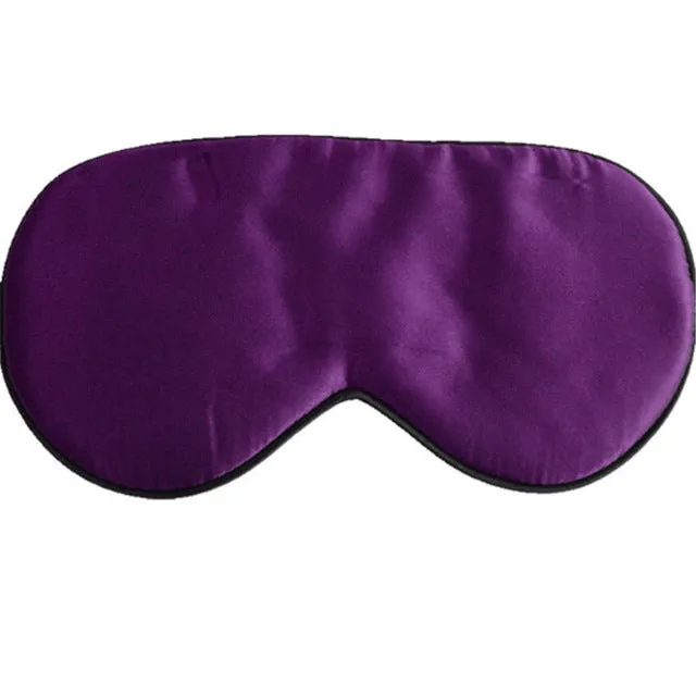 1PC New Pure Silk Sleep Eye Mask Padded Shade Cover Travel Relax Aid Blindfold Shades Helper 6 Colors