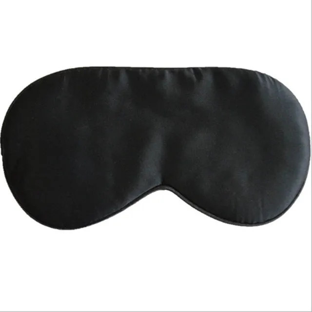 1PC New Pure Silk Sleep Eye Mask Padded Shade Cover Travel Relax Aid Blindfold Shades Helper 6 Colors