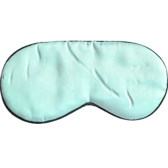 1PC New Pure Silk Sleep Eye Mask Padded Shade Cover Travel Relax Aid Blindfold Shades Helper 6 Colors