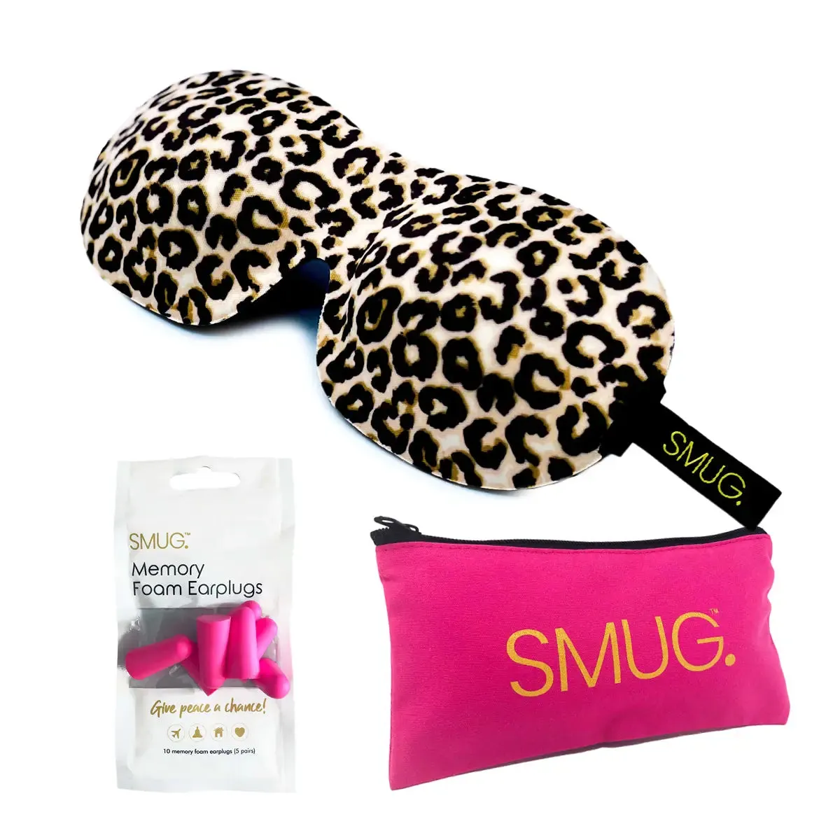 Animal Print Contoured 3D Blackout Sleep Mask