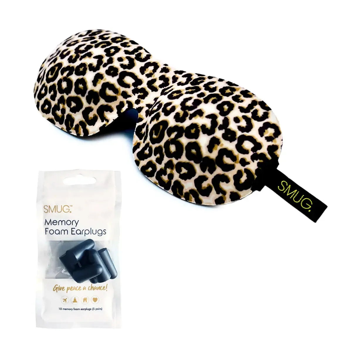 Animal Print Contoured 3D Blackout Sleep Mask