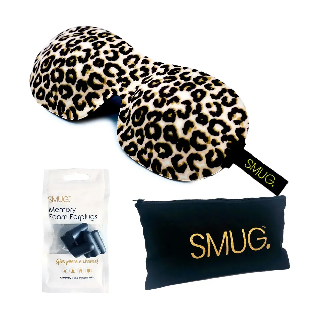 Animal Print Contoured 3D Blackout Sleep Mask