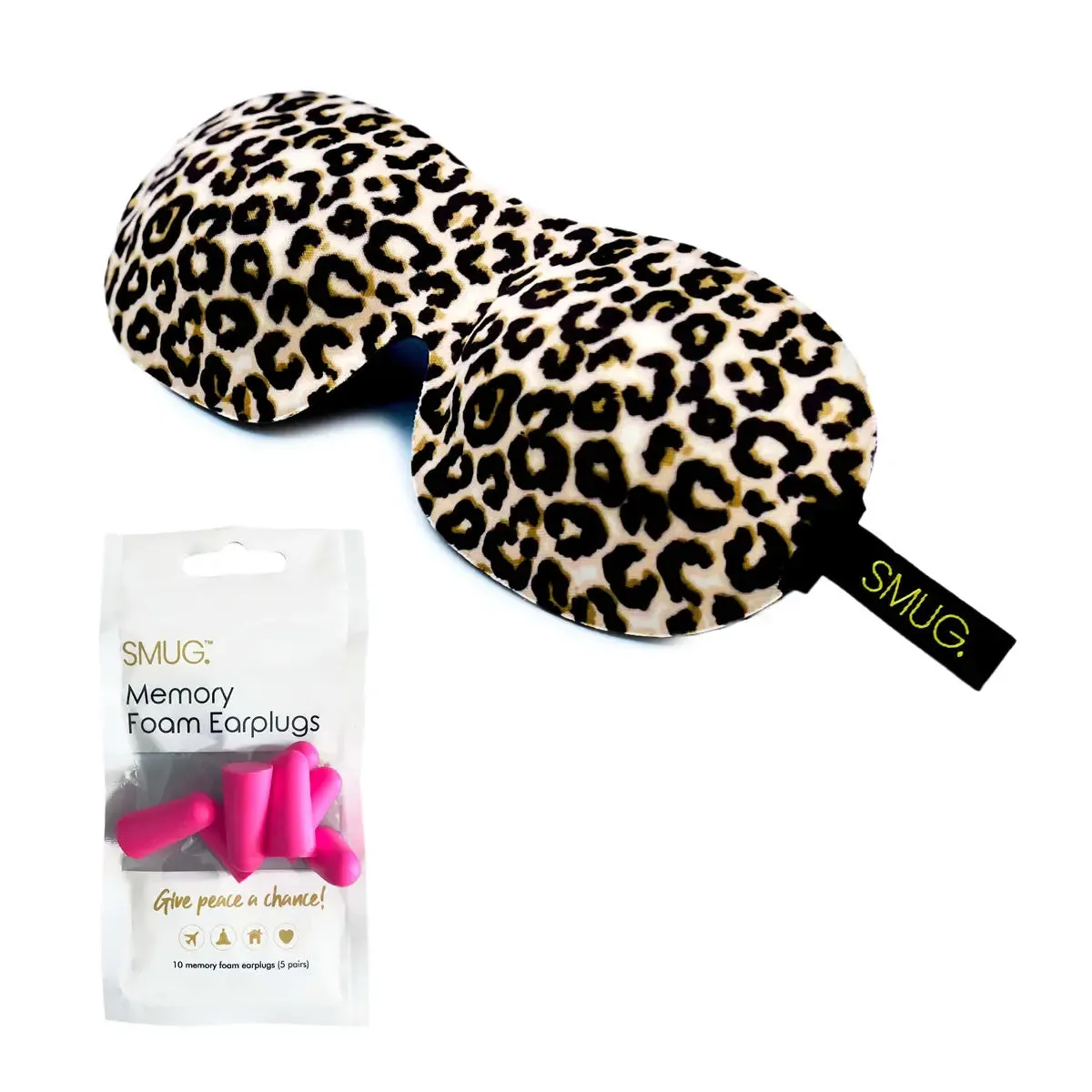 Animal Print Contoured 3D Blackout Sleep Mask