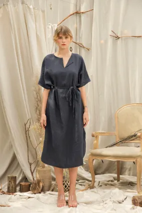 Anna Oversized Linen Dress