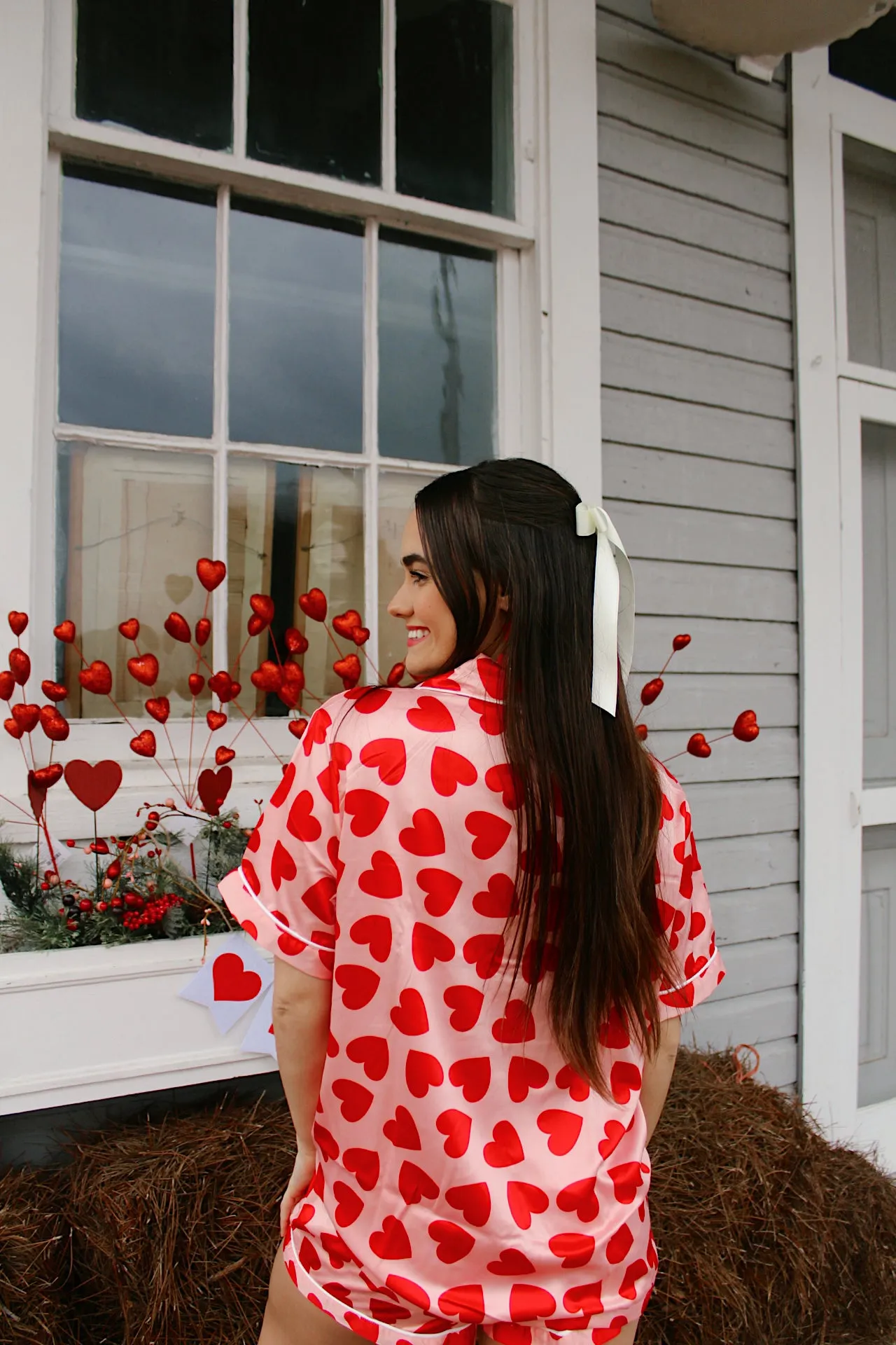 Be my Valentine Satin PJ short set