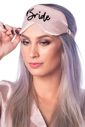 Bridal Eye Masks in Cursive