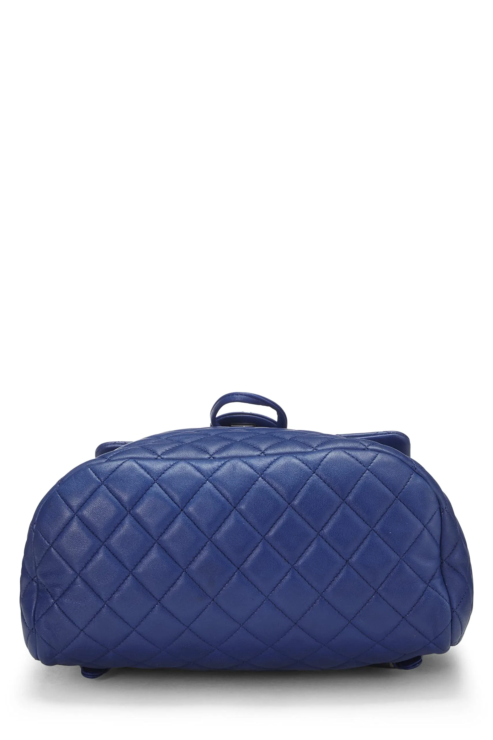 Chanel,  Blue Quilted Lambskin Urban Spirit Backpack Large, Blue