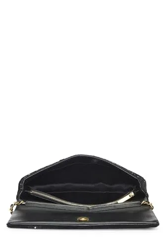 Chanel,  Paris-Cosmopolite Black & Gold Sequin Please Dare To Disturb Flap Bag, Black