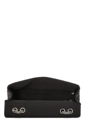 Chanel,  Paris-Shanghai Black Tweed Crystal 'CC' Half Flap Jumbo, Black