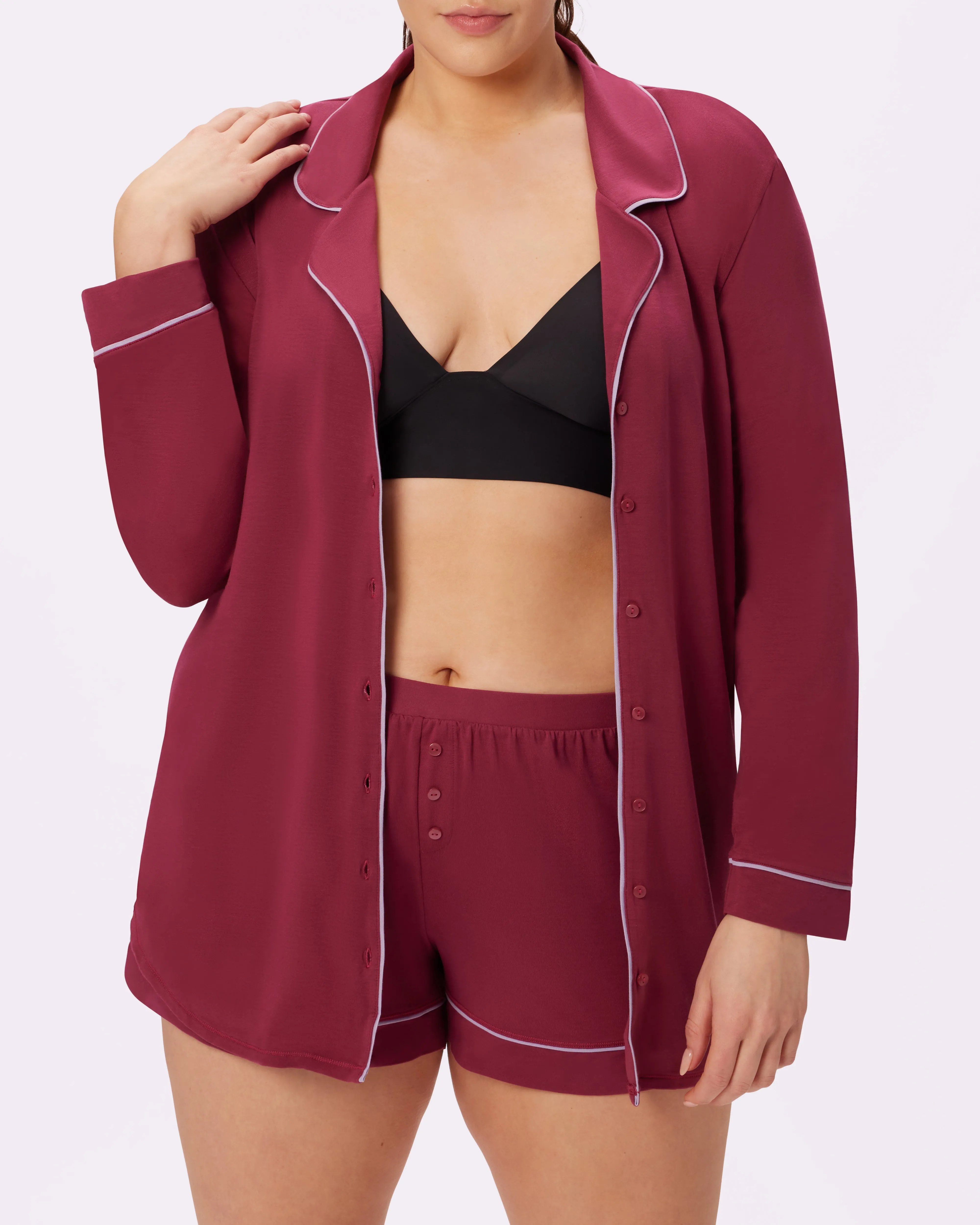 Cloud Longsleeve Button Up | SuperSoft | Archive (Lambrusco)