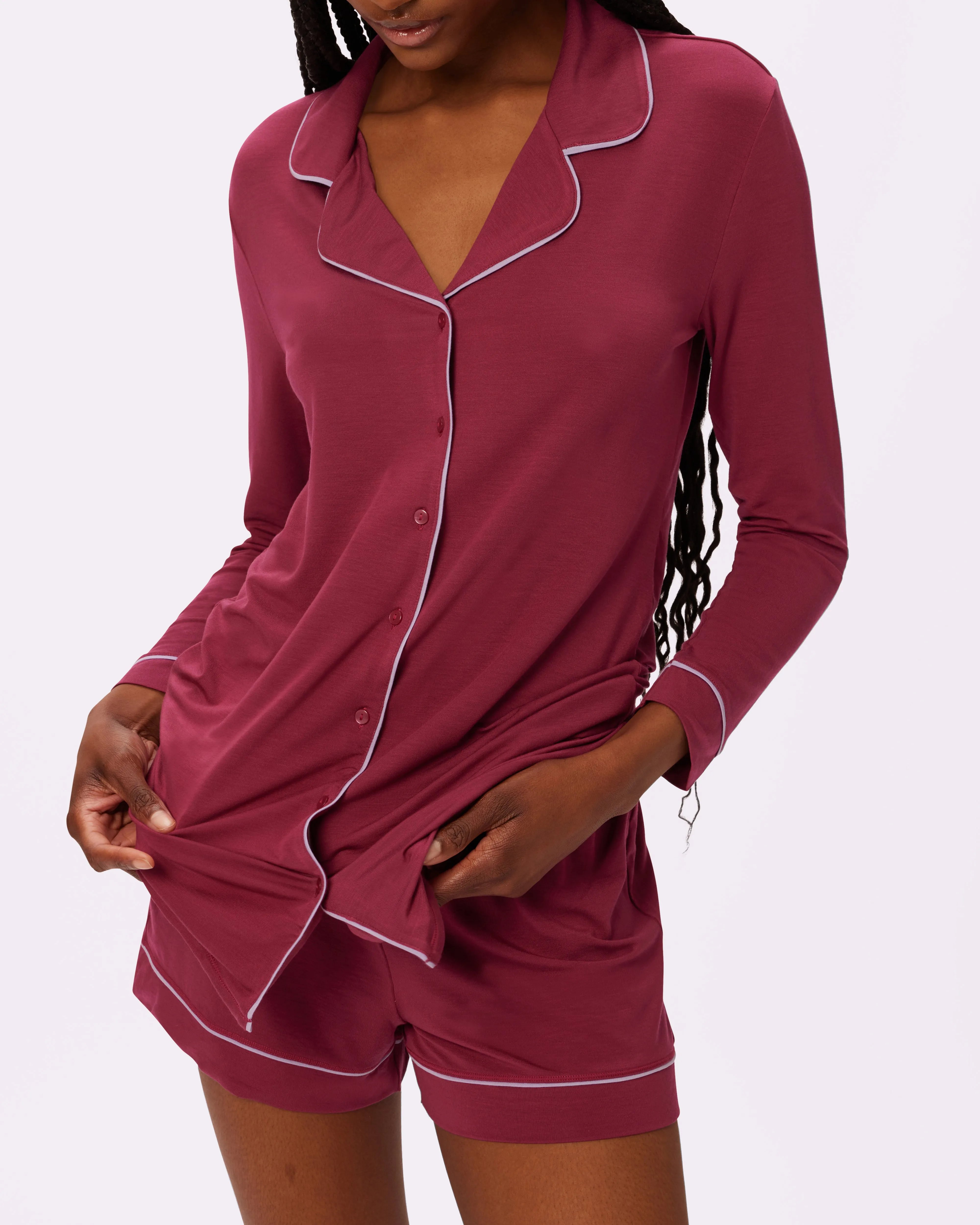Cloud Longsleeve Button Up | SuperSoft | Archive (Lambrusco)