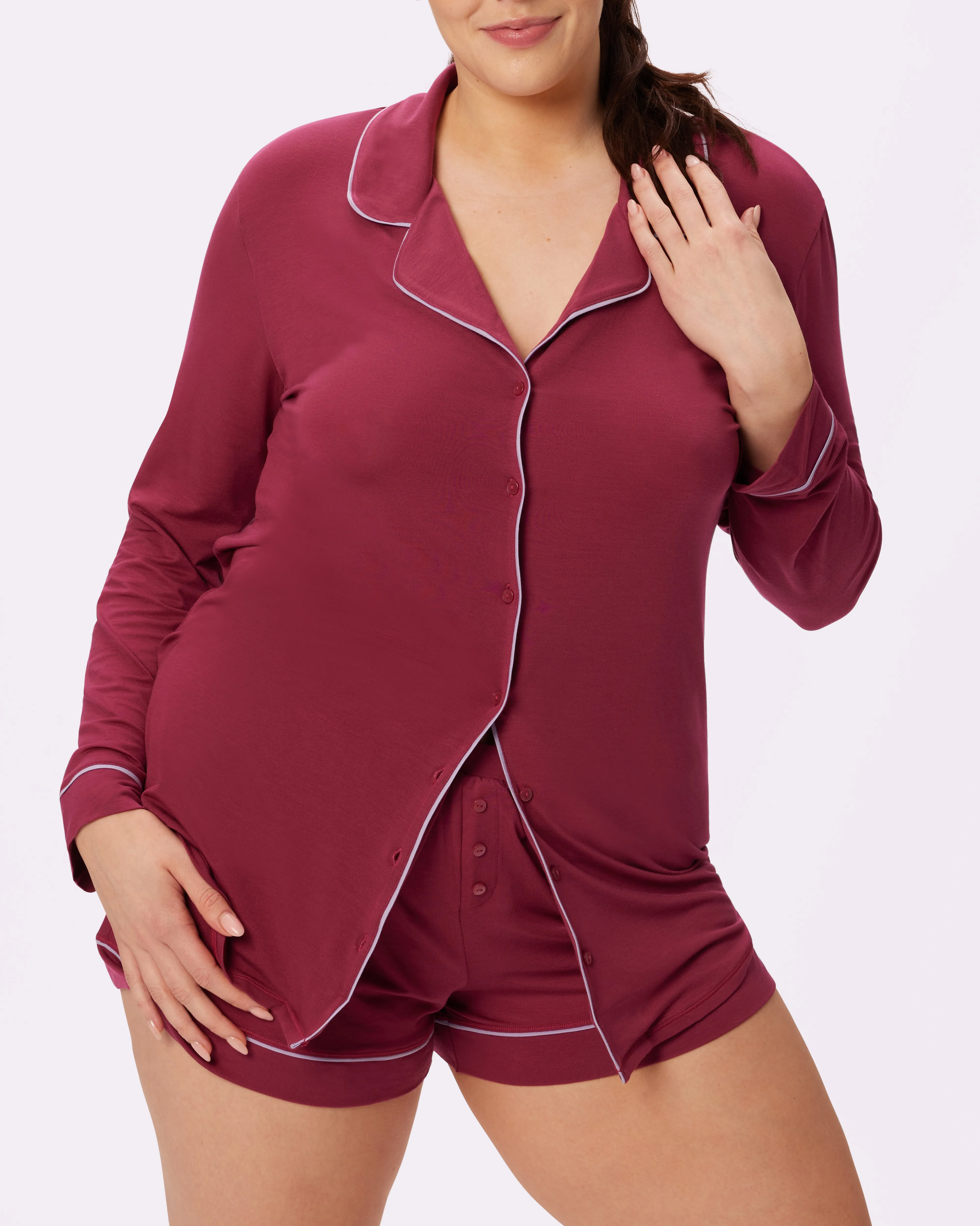 Cloud Longsleeve Button Up | SuperSoft | Archive (Lambrusco)