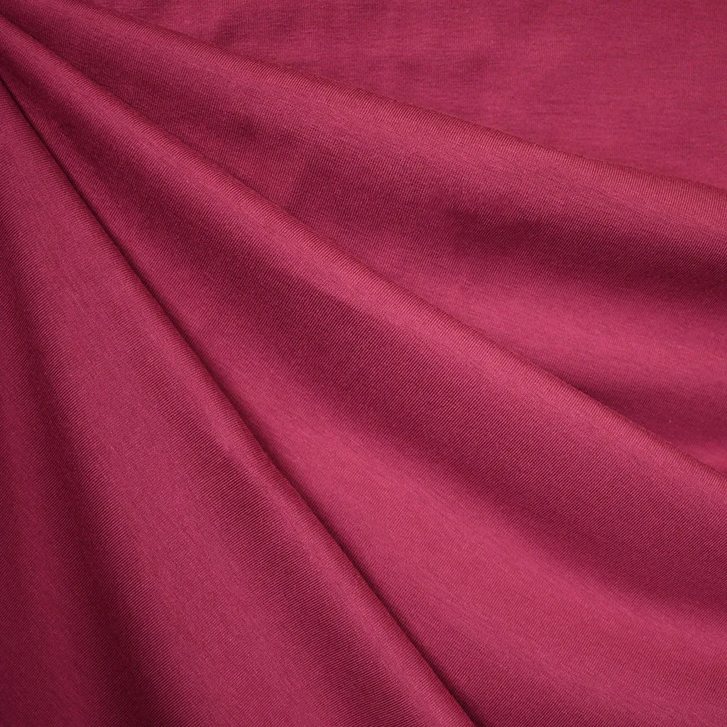 Cotton Modal Jersey Knit Solid Magenta