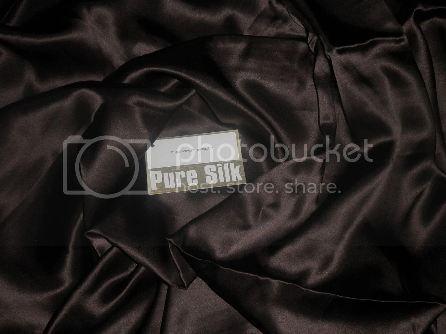 Dark Coffee Brown colour silk satin fabric