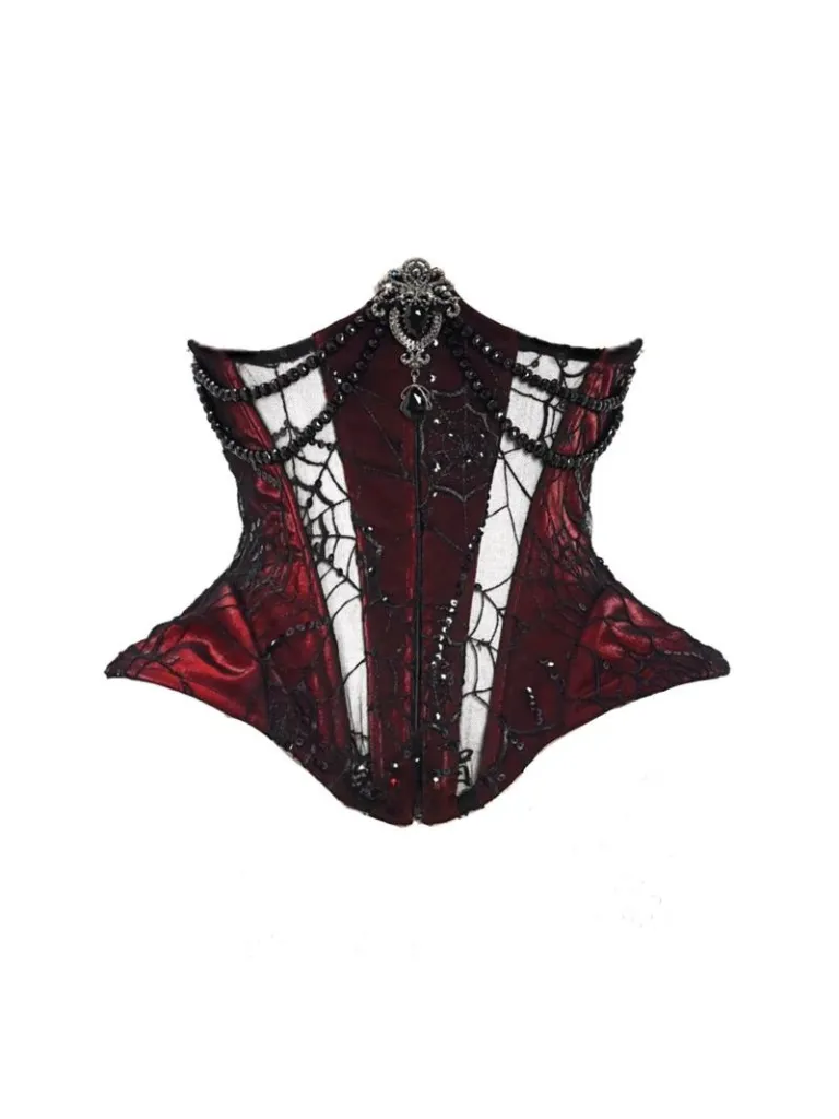 Duchess Suit Suspender Long Gothic Tail Belted Velvet Dress Tulle
