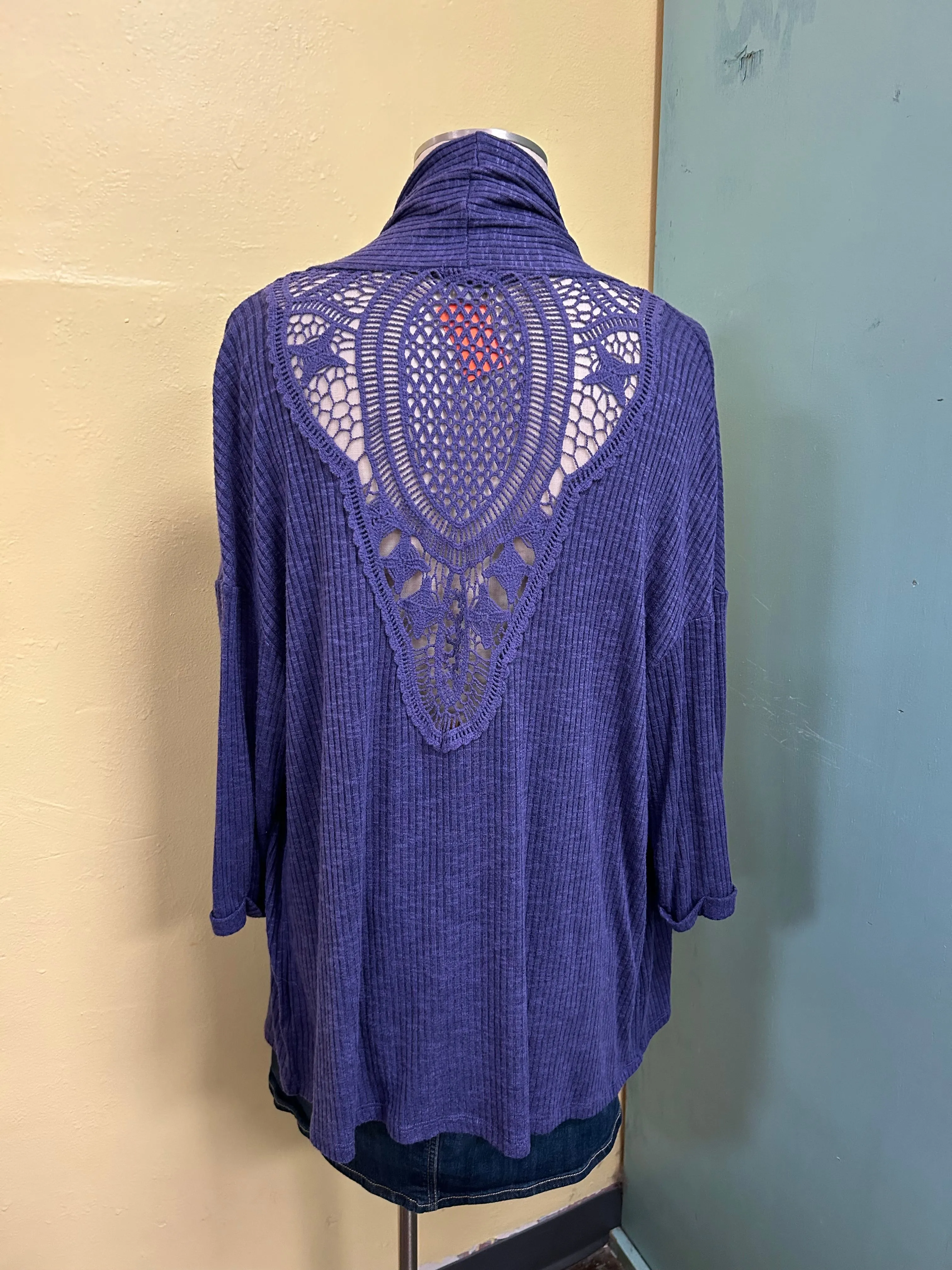 Falls Creek purple Cardigans, 2xl