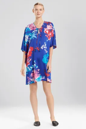 Fiji Print Caftan With Tassels