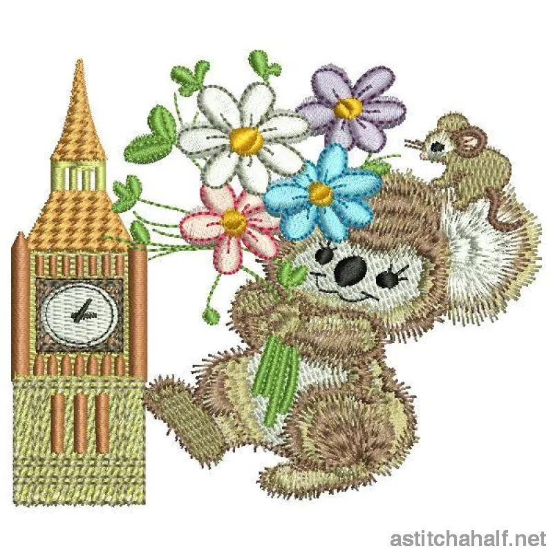 Fuzzy Oliver at Big Ben in London