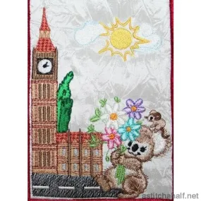 Fuzzy Oliver at Big Ben in London