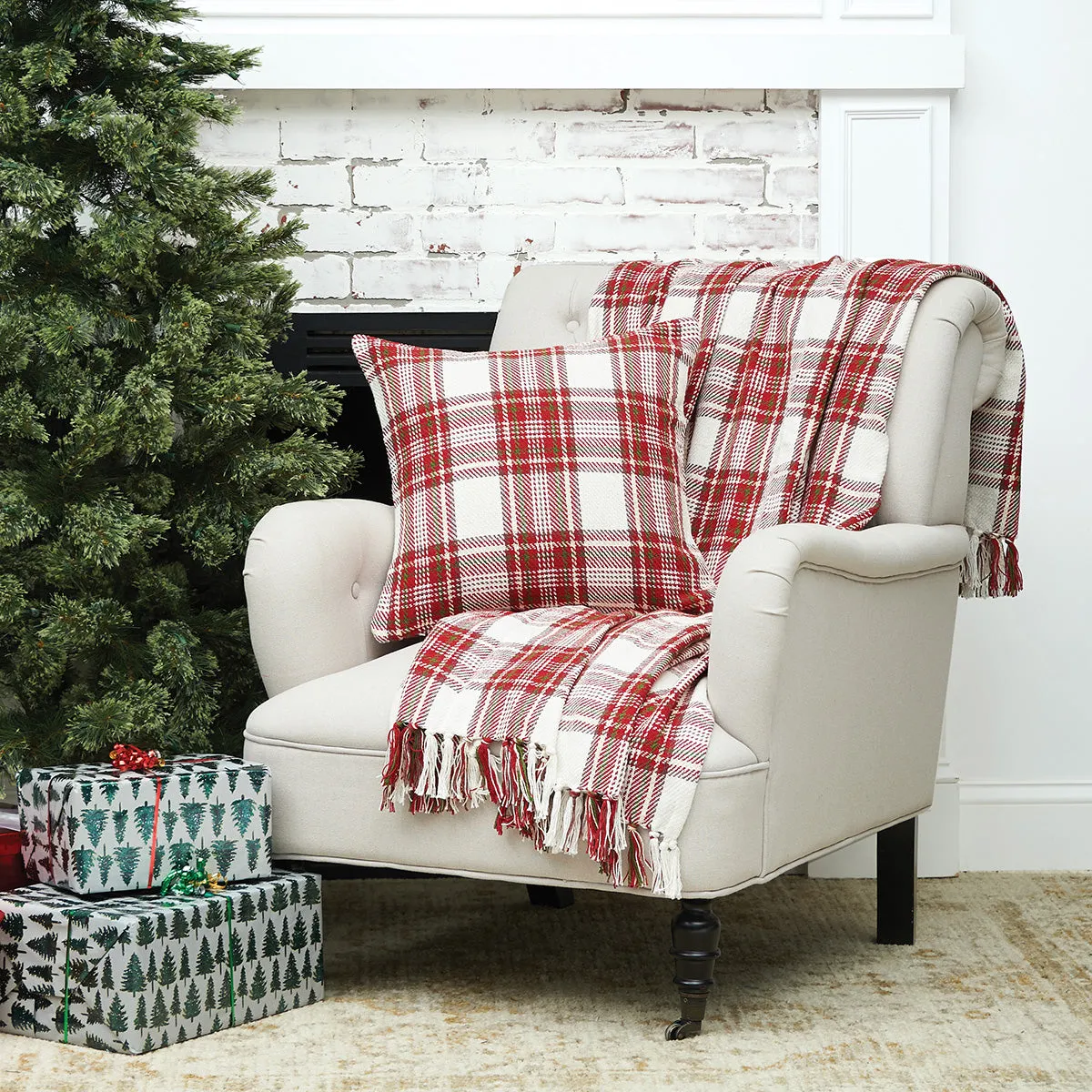 Gracelyn Plaid Pillow