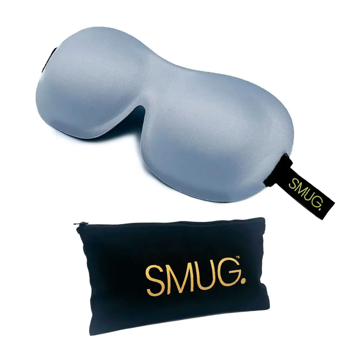 Grey Contoured 3D Blackout Sleep Mask