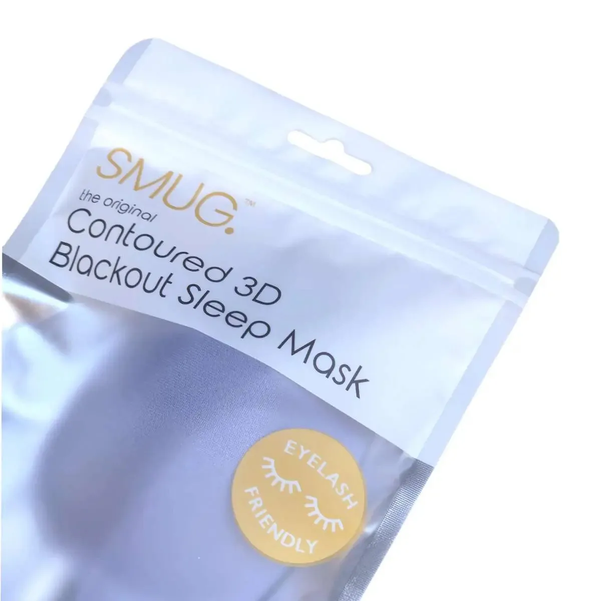 Grey Contoured 3D Blackout Sleep Mask