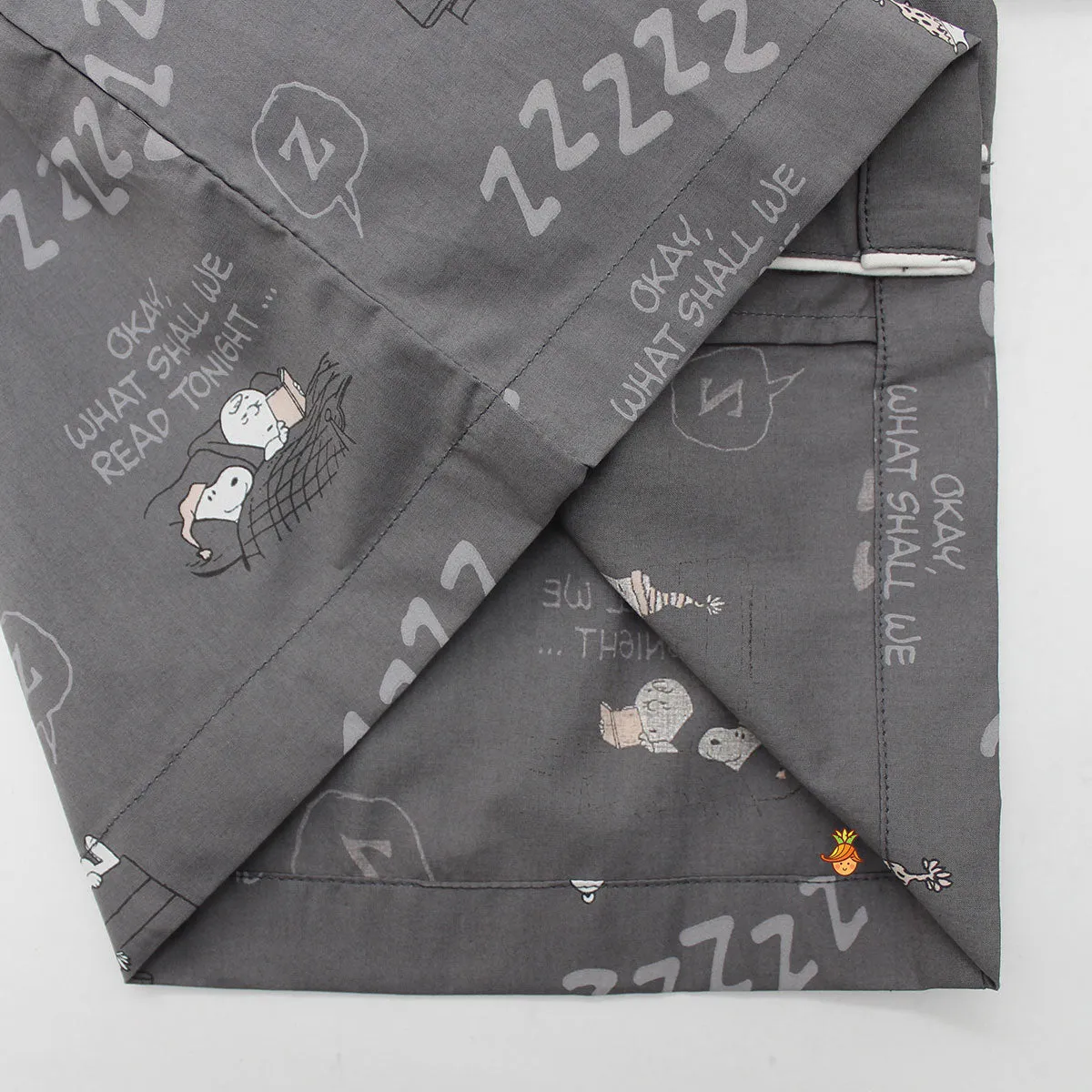 Grey Snoop Dog Printed Sleepwear