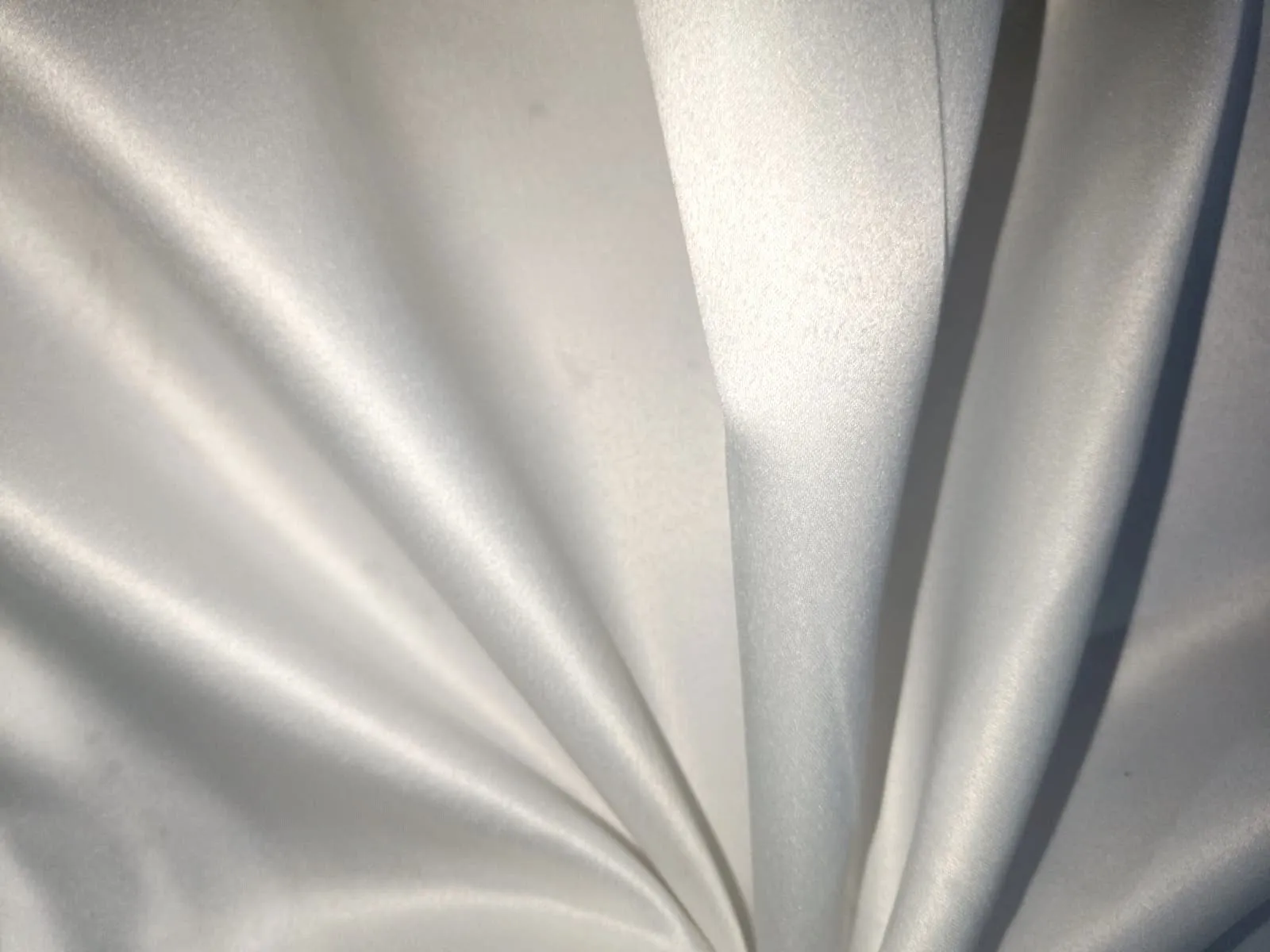 Heavy satin fabric white ivory color 58" wide [12939]