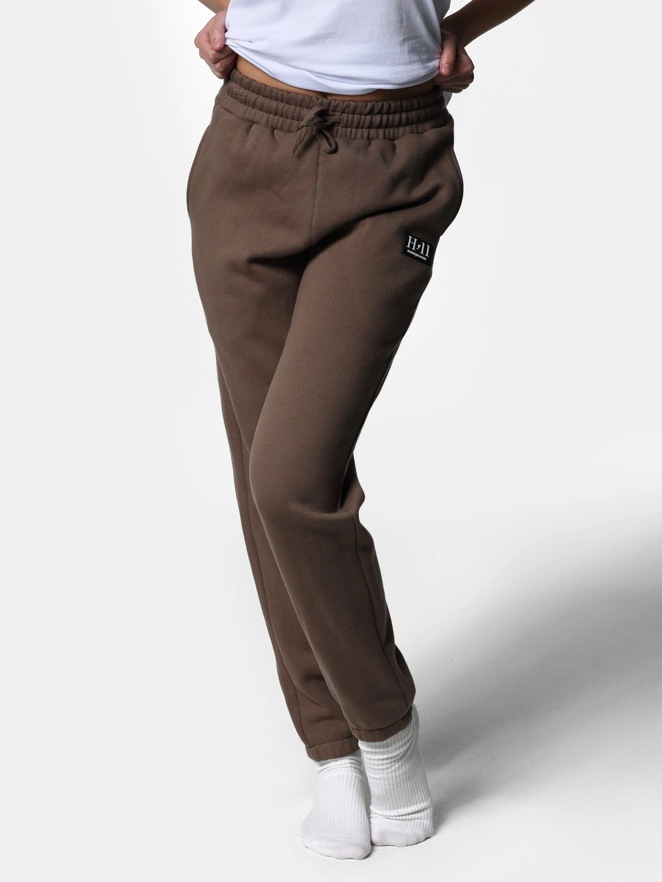 HOF11 Mini Logo Patch Chestnut Joggers