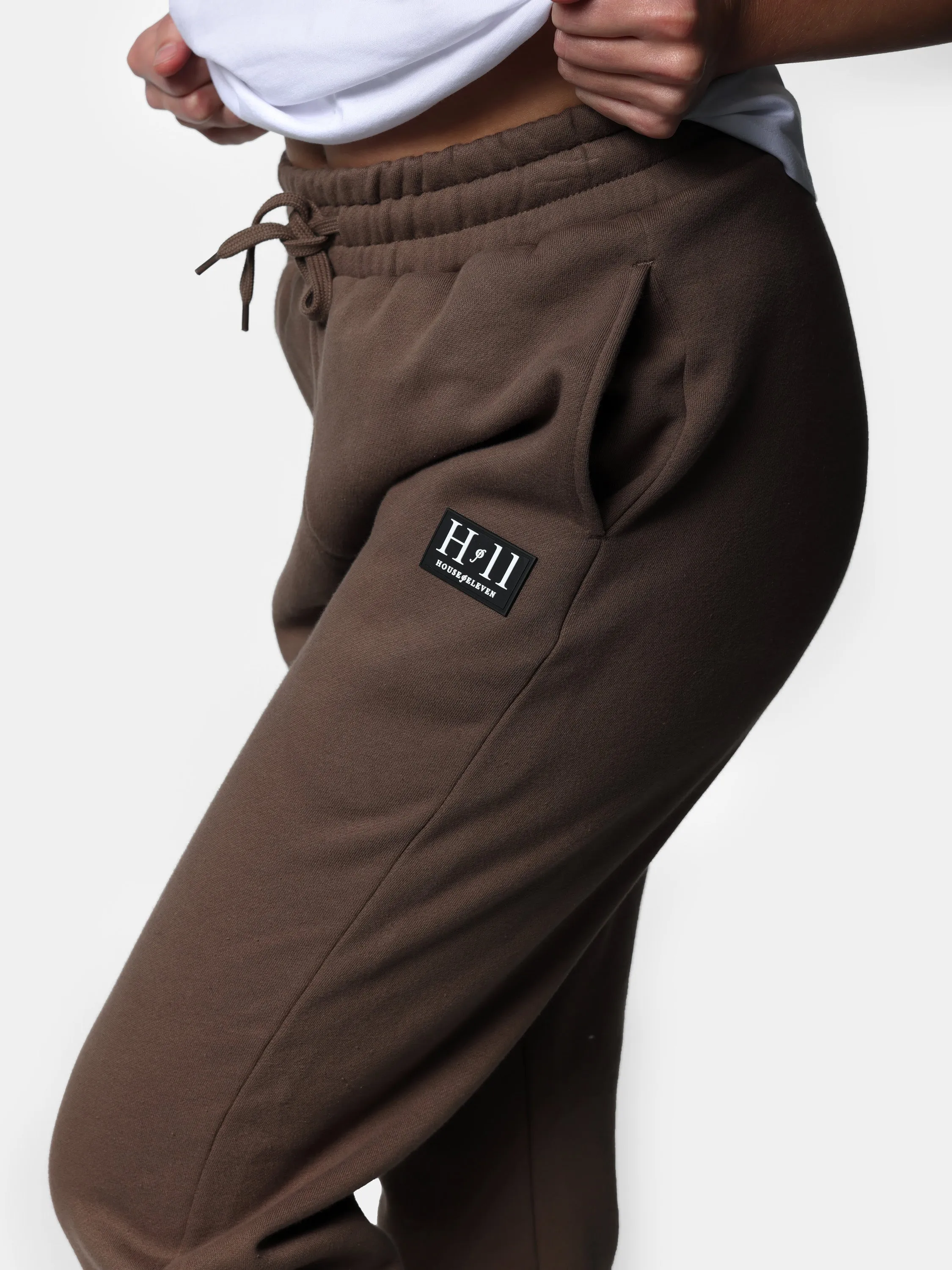 HOF11 Mini Logo Patch Chestnut Joggers