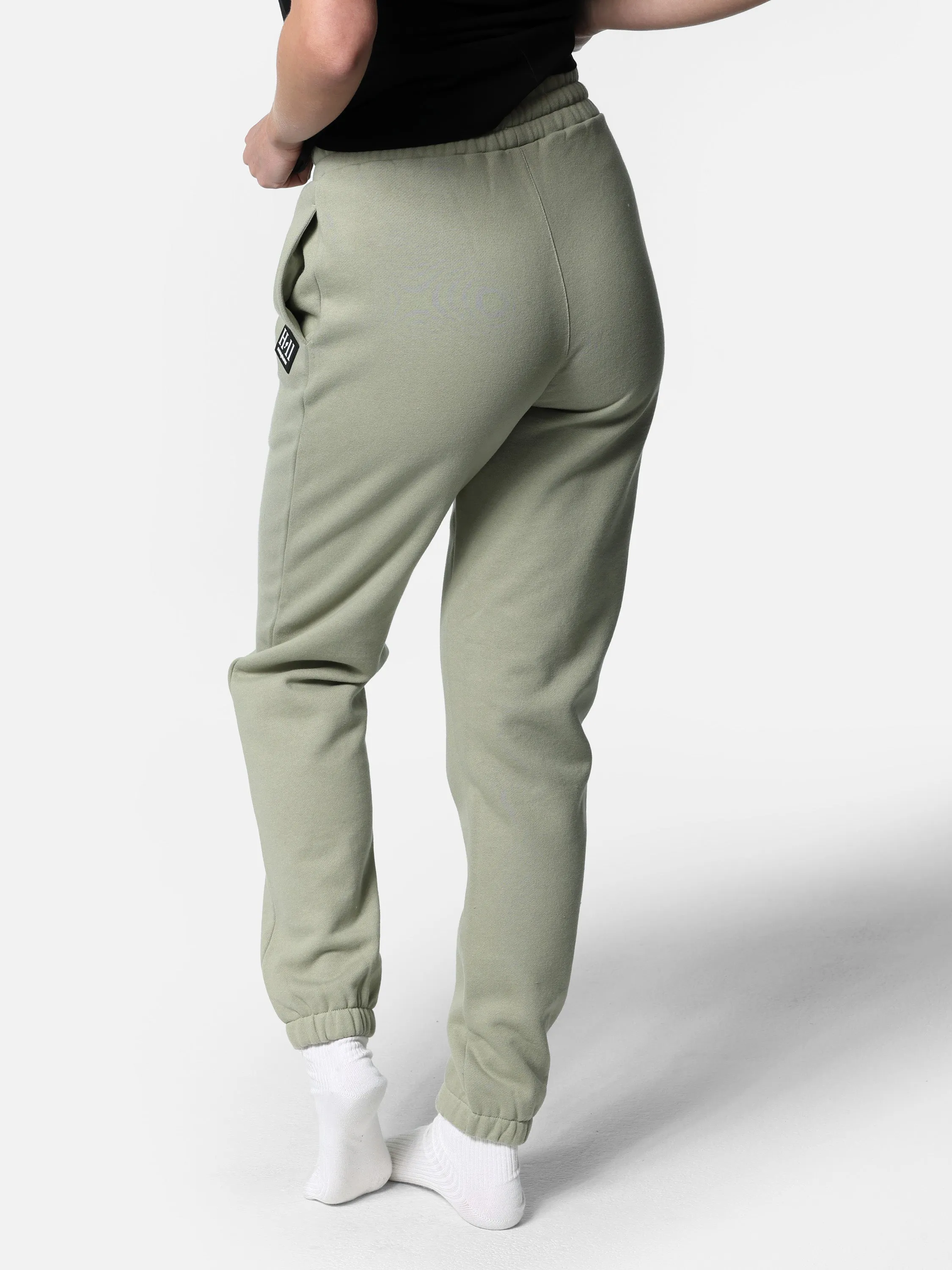 HOF11 Mini Logo Patch Sage Green Joggers