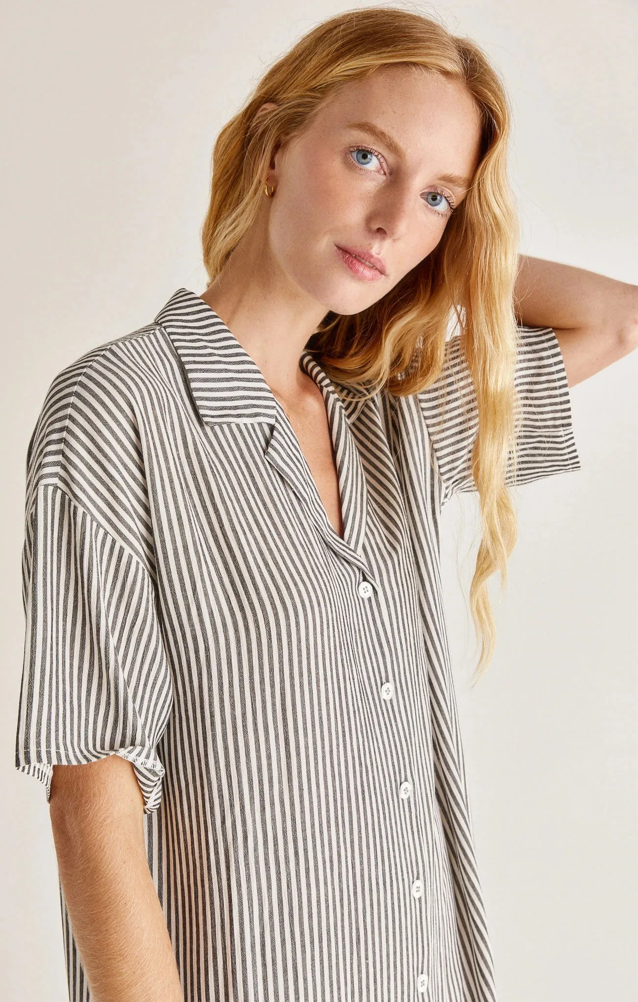 James Striped Dress