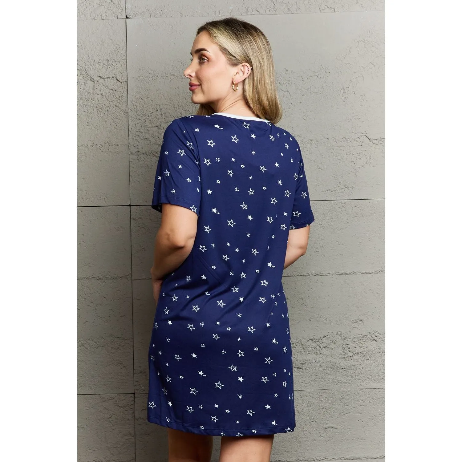 Karly Button Down Sleepwear Dress
