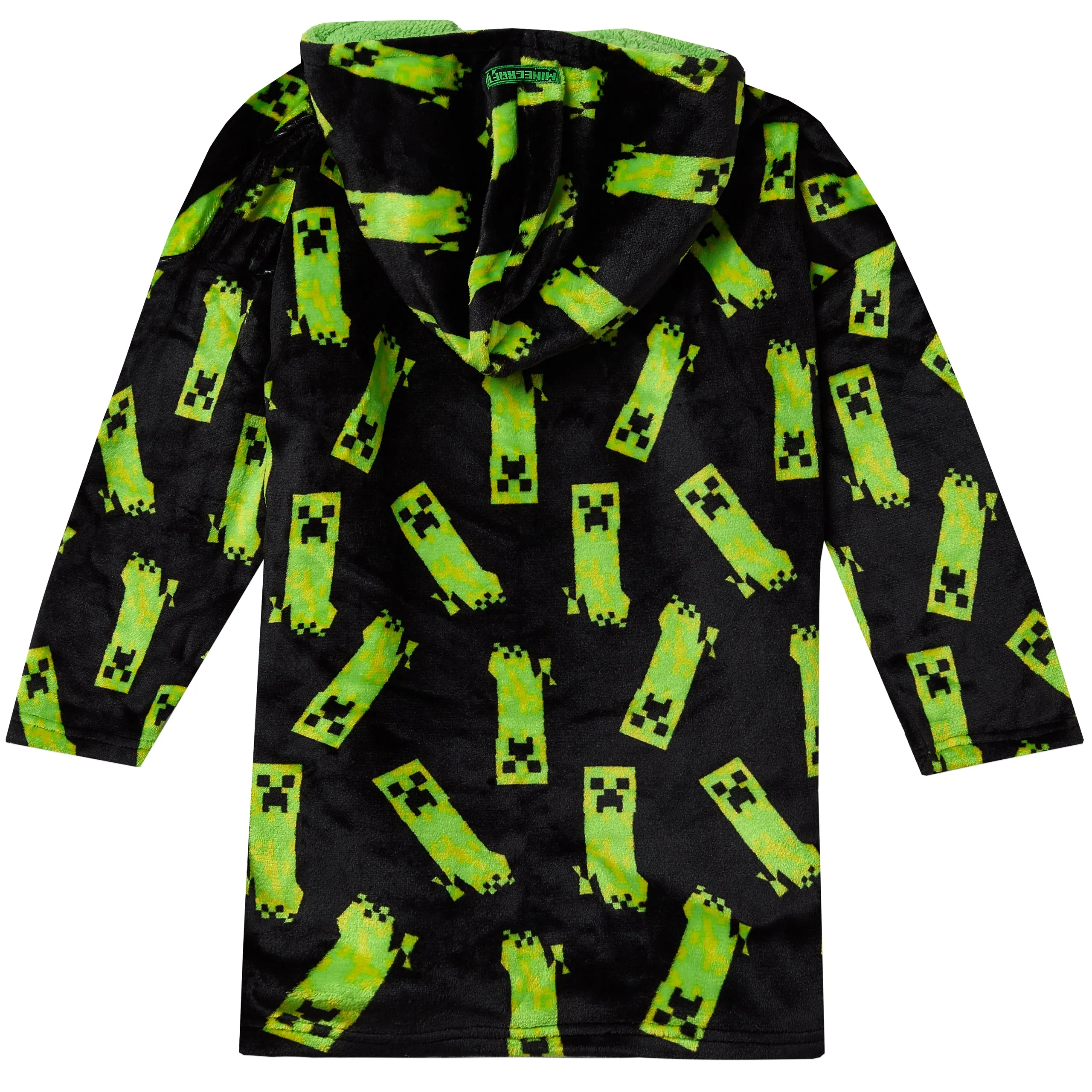 Kids Minecraft Fleece Hoodie Blanket - One Size