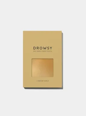 L'Amour Gold Silk Carry Pouch