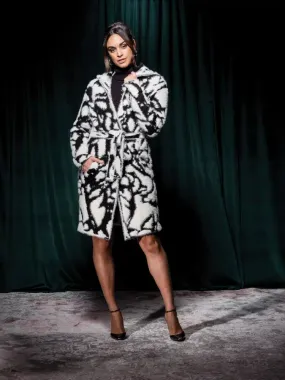 Lavish Bouclé Belted Cardigan