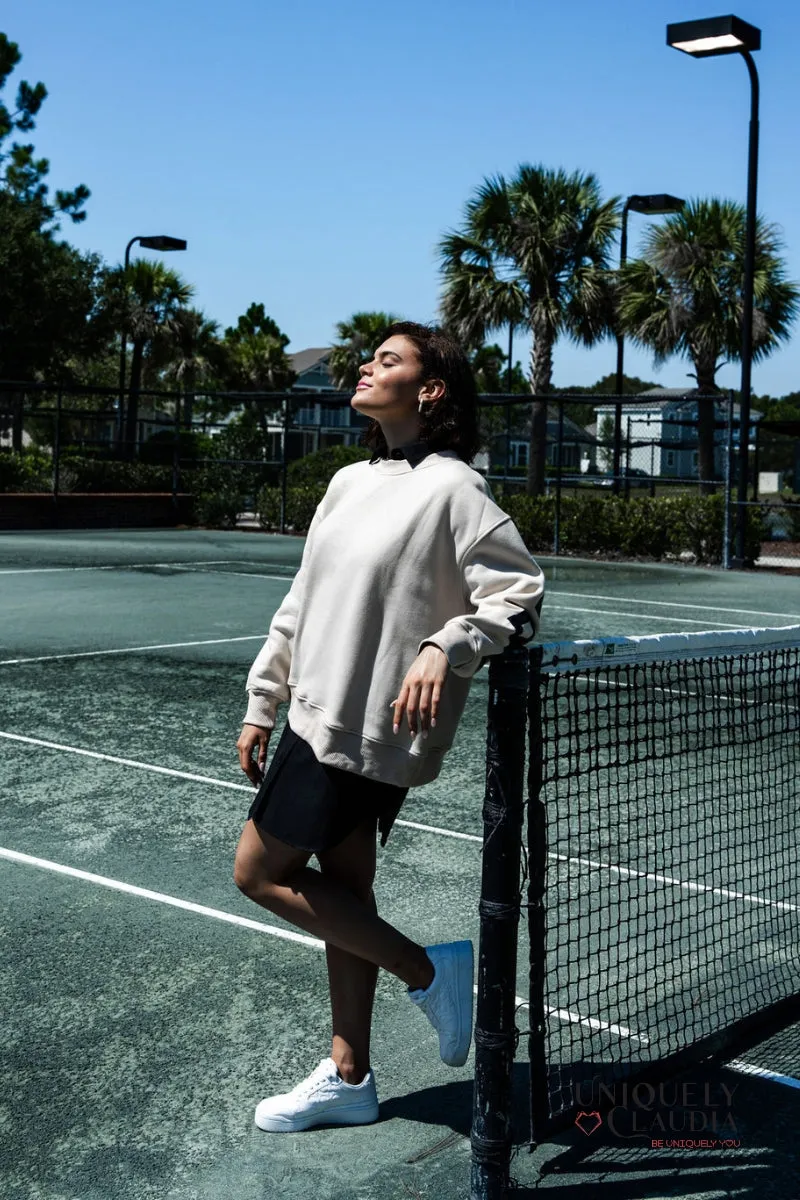 Love Yourself Oversized Tan Sweatshirt