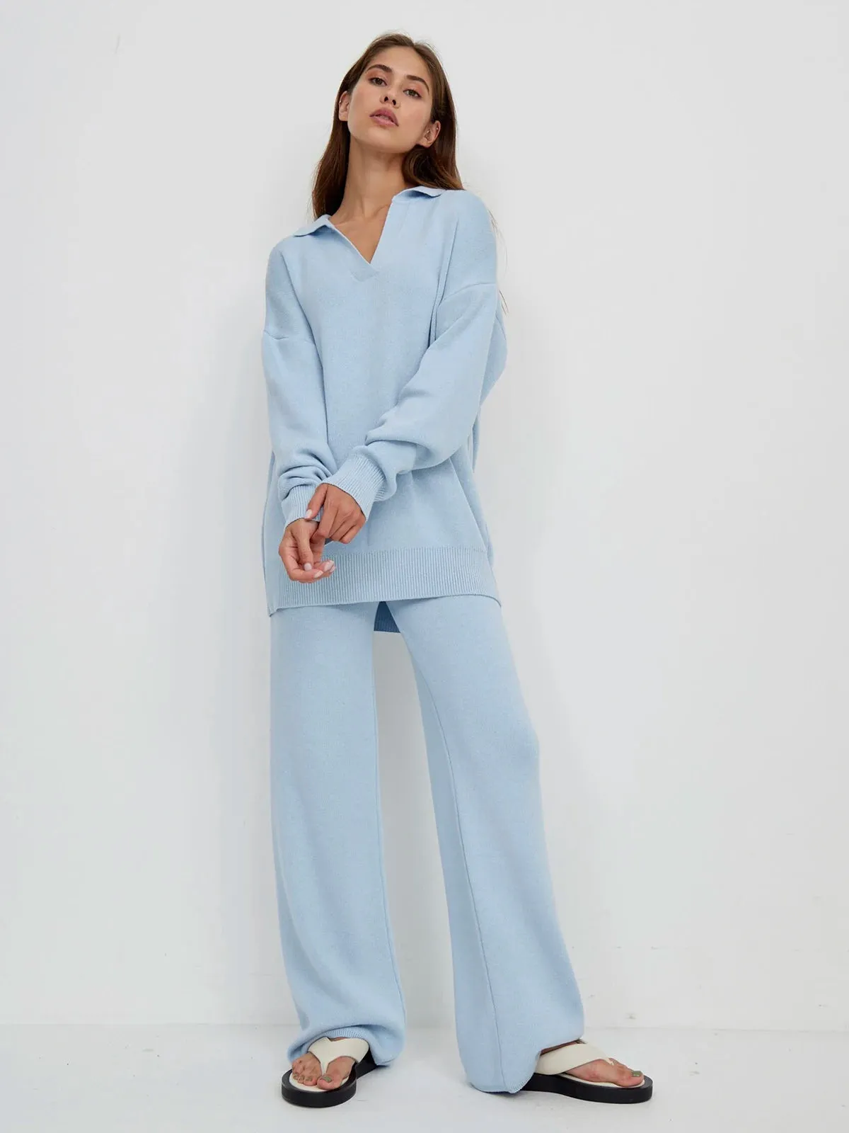Luxury Cashmere-Like Loungewear Set