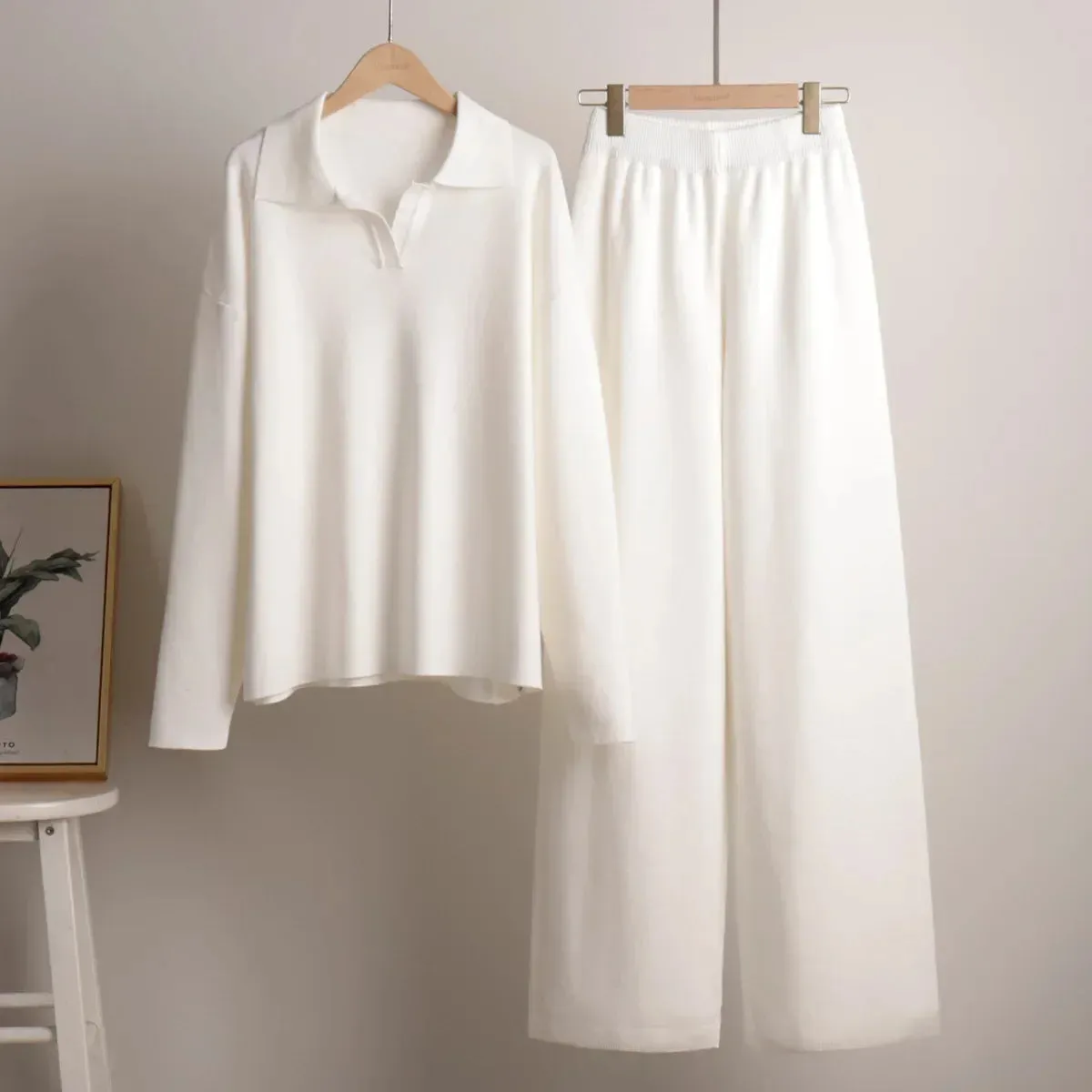 Luxury Cashmere-Like Loungewear Set