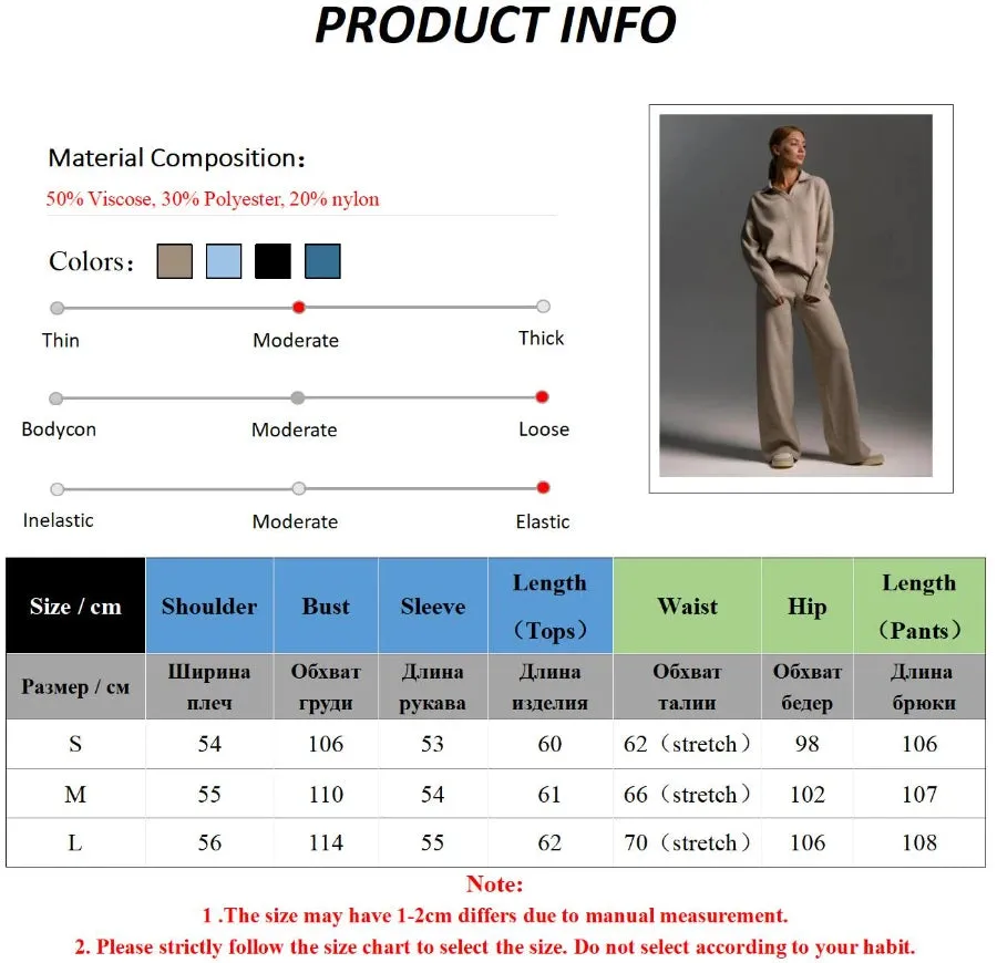 Luxury Cashmere-Like Loungewear Set
