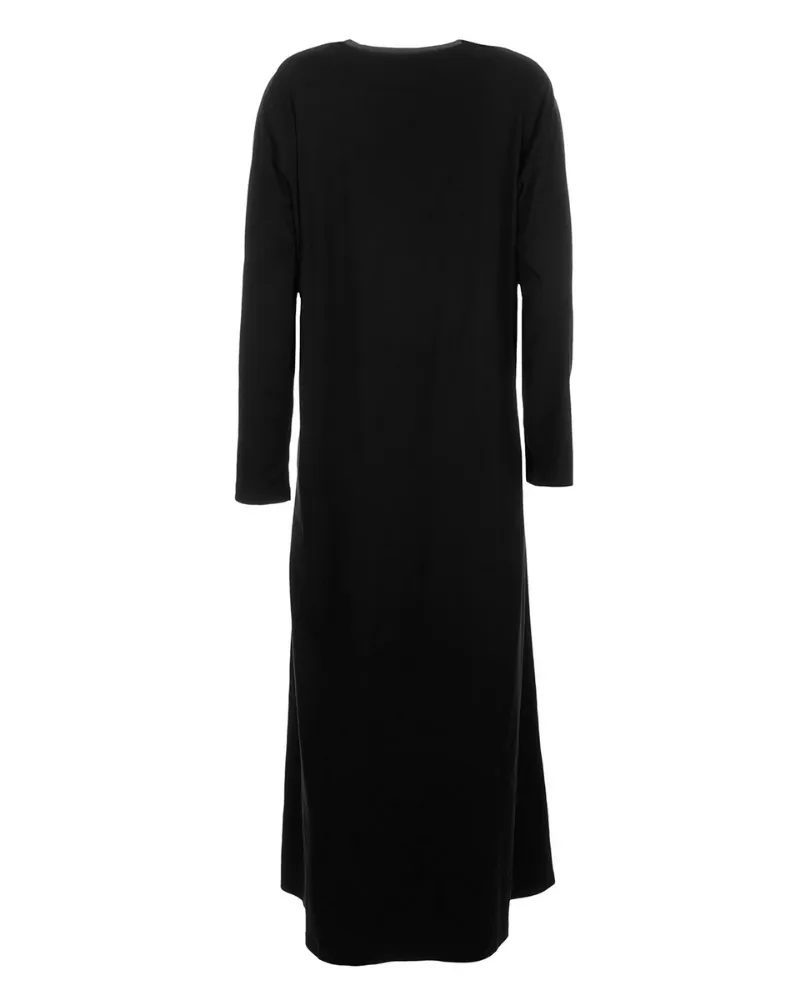 Me Moi Black Placket Cotton Nightgown