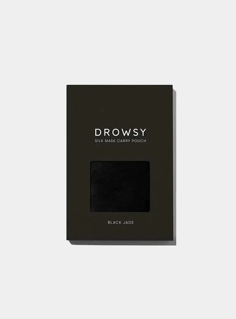 Midnight Blue Silk Carry Pouch